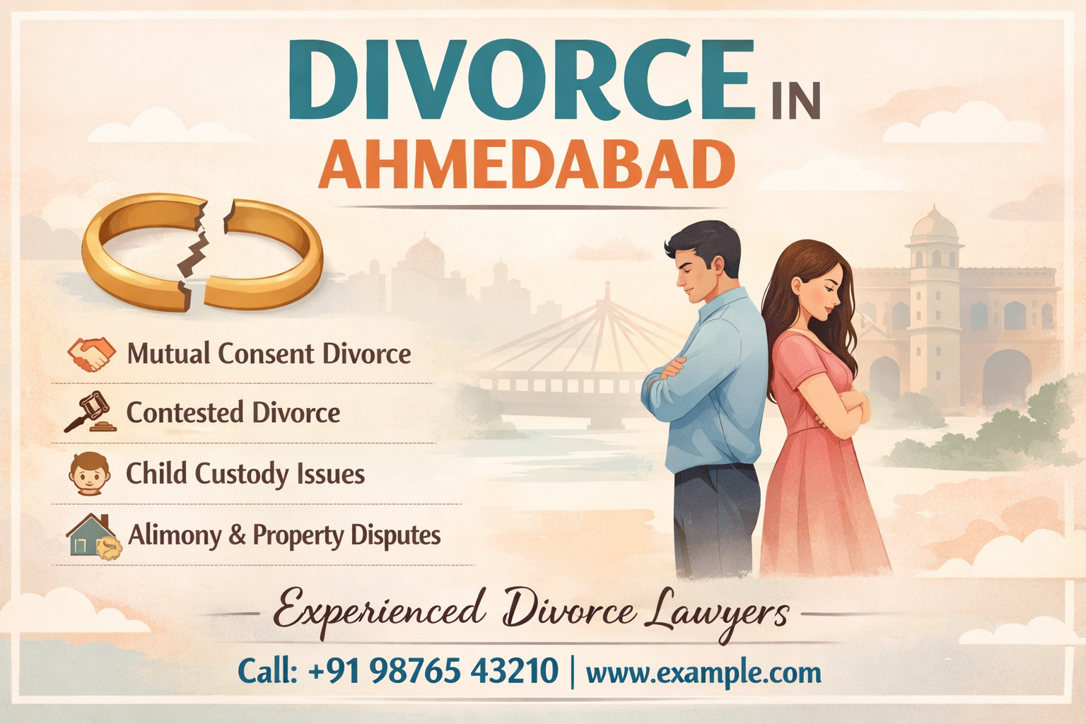 Divorce in Ahmedabad - Legal Help, Mutual Consent, Contested Divorce